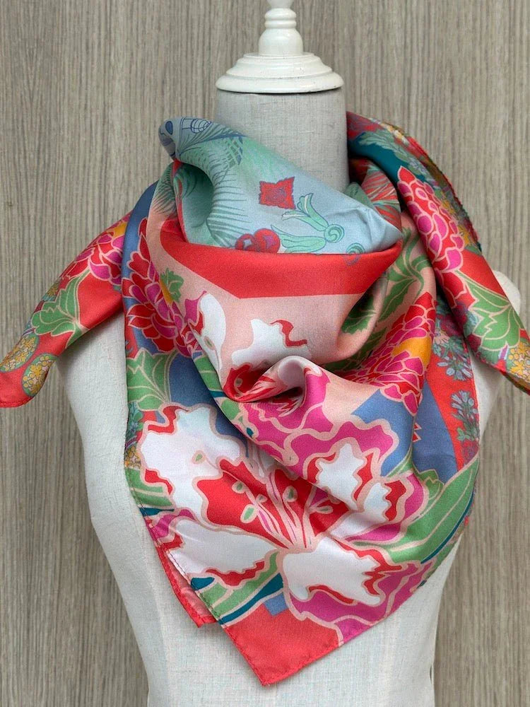 BINARY STYLE | Jalan Besar Silk Square Scarf 87x87cm