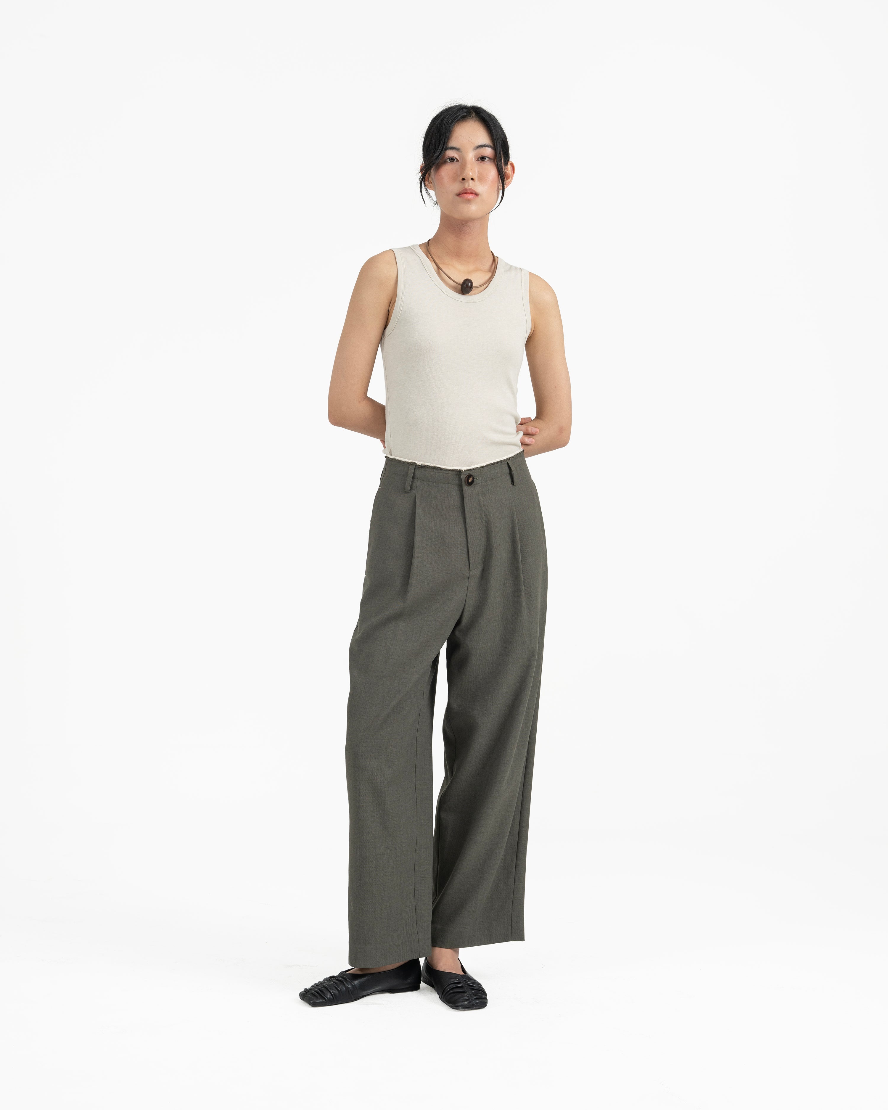 GRAYE | Raw Edged Tailored Pants