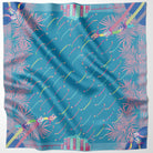 BINARY STYLE | Dragons On Singapore Water Silk Square Scarf 87X87 cm