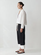 LAYERPLAN | Zerin Contrast Linen Drawstring Pants