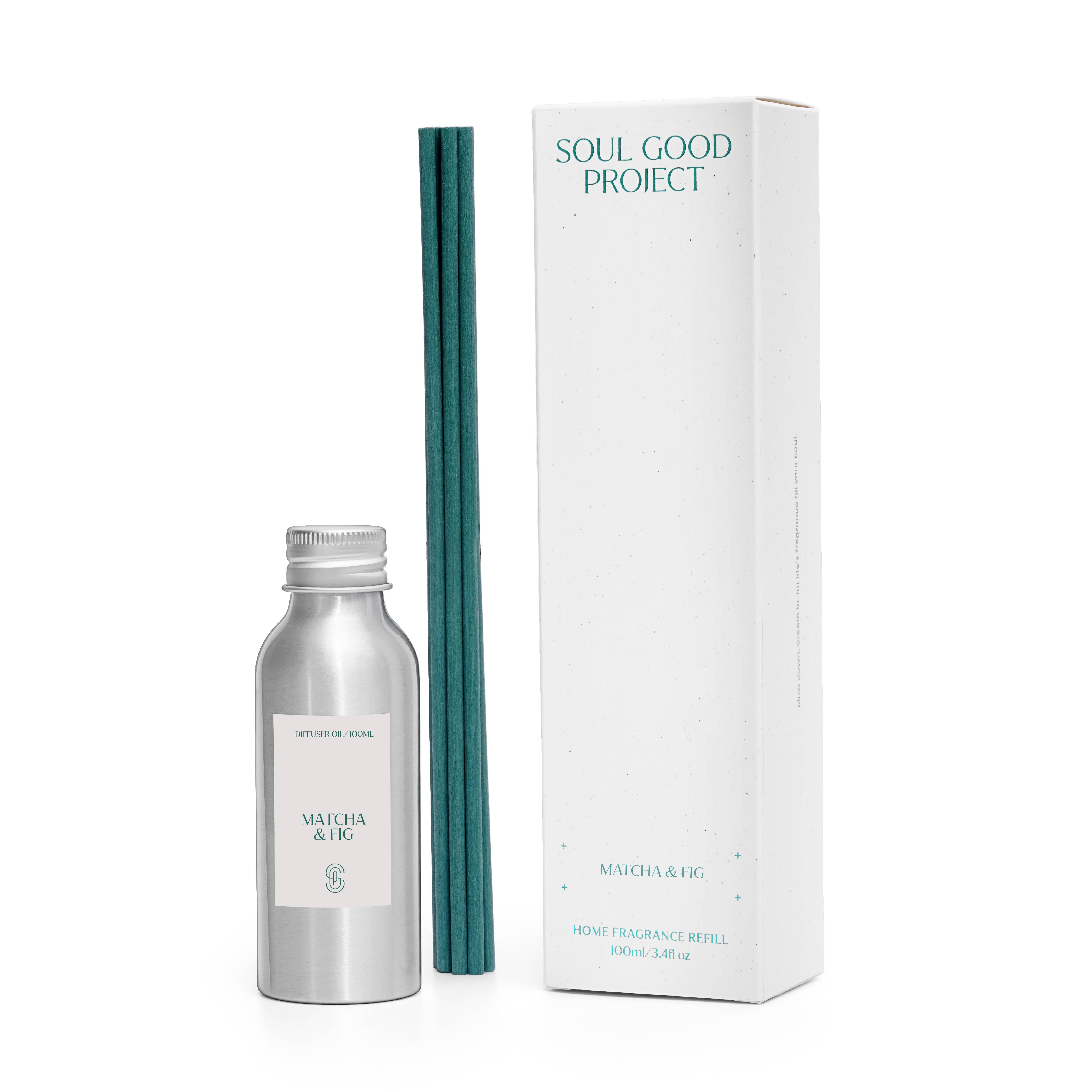SOUL GOOD PROJECT | Matcha & Fig Reed Diffuser Refill