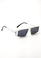 PROJET1826 | FAWKER Geometric Cutout Sunglasses Silver/Grey