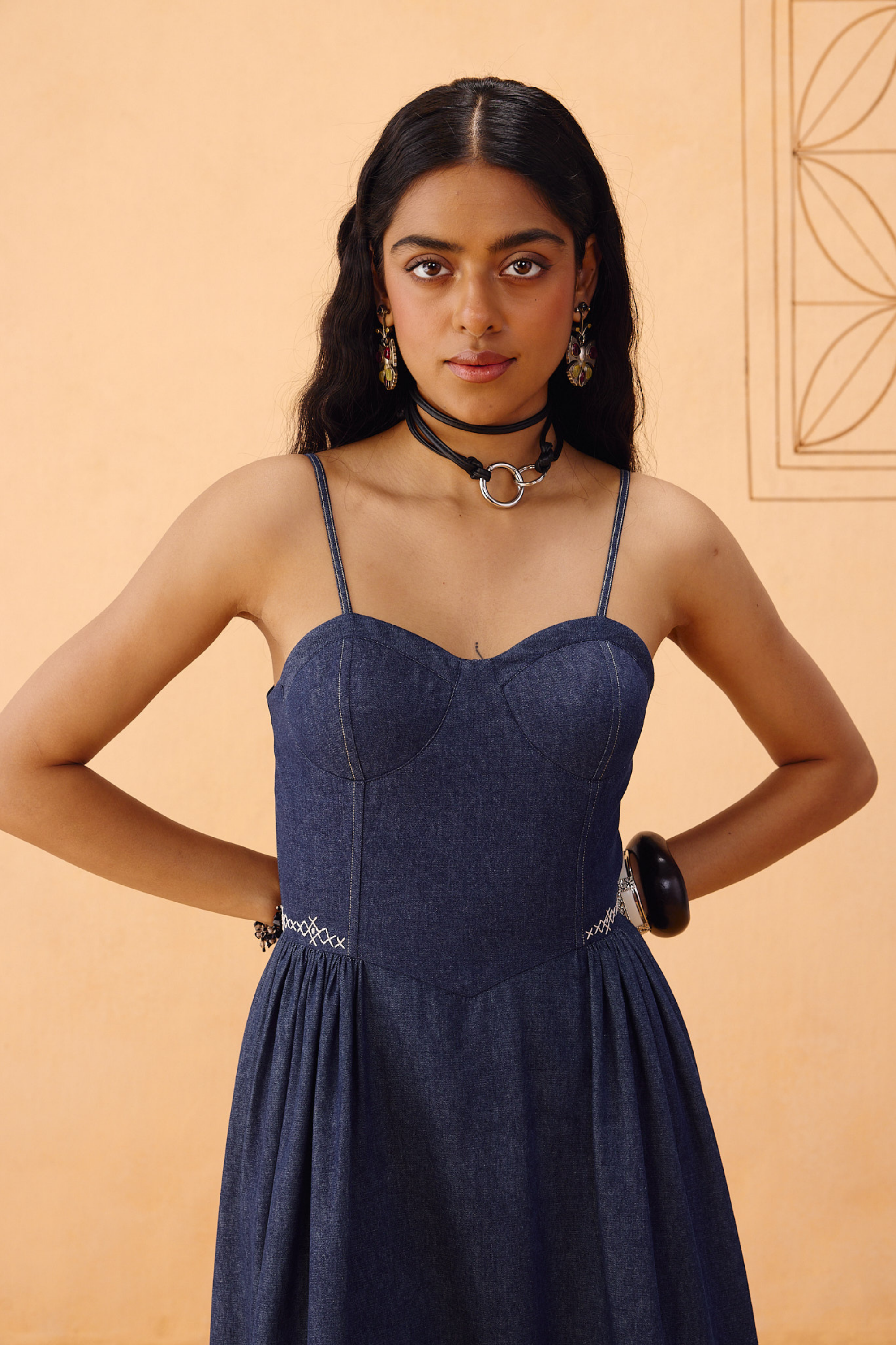 SUI | The Jaali Sustainable Denim Dress