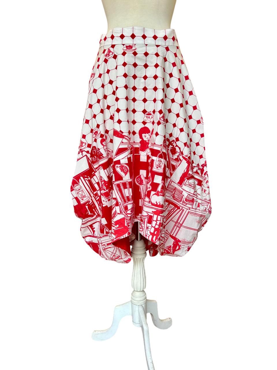 TRIOLOGIE | Kopitiam (R/W) Tulip Skirt