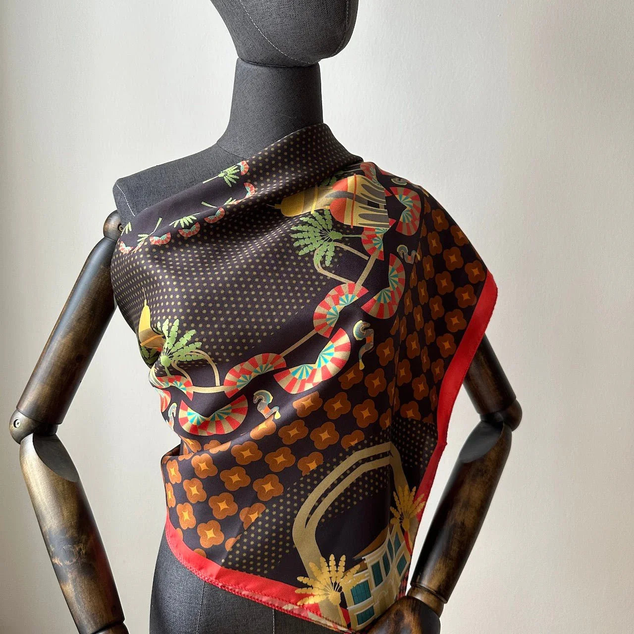 BINARY STYLE | Festive Night At Kampong Glam Silk Square Scarf 87x87cm