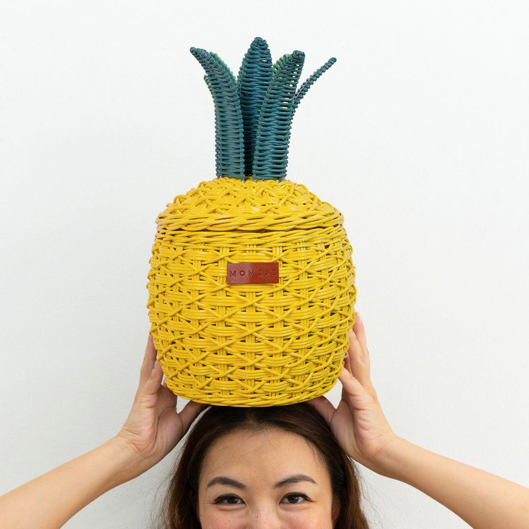 MOMIJI | Pineapple Basket - Small Yellow