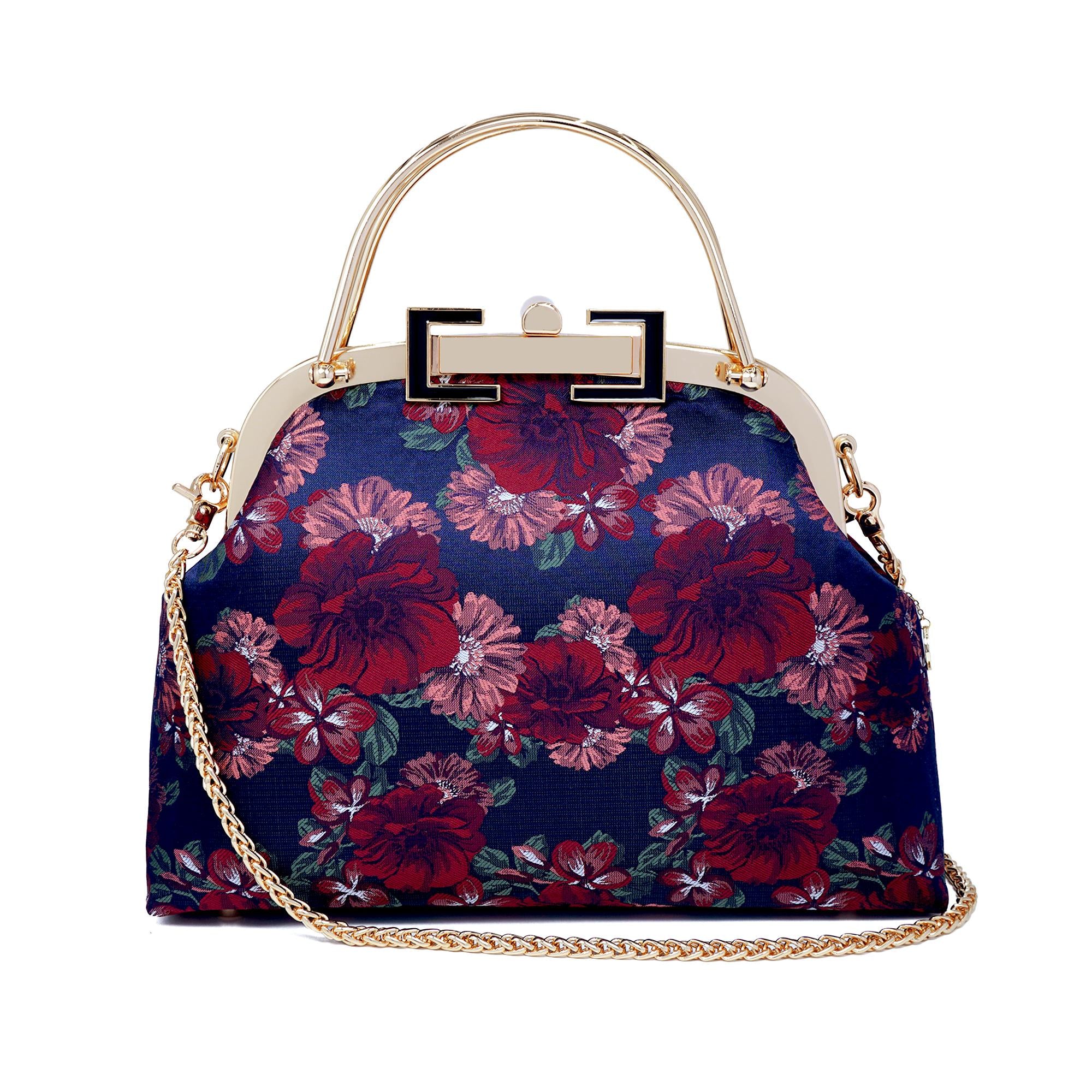 COCOONESE | Clasp Crossbody Bag - Night Carnation