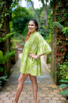 NIMBU | Kyra Breezy Pintuck Dress in Lime Green