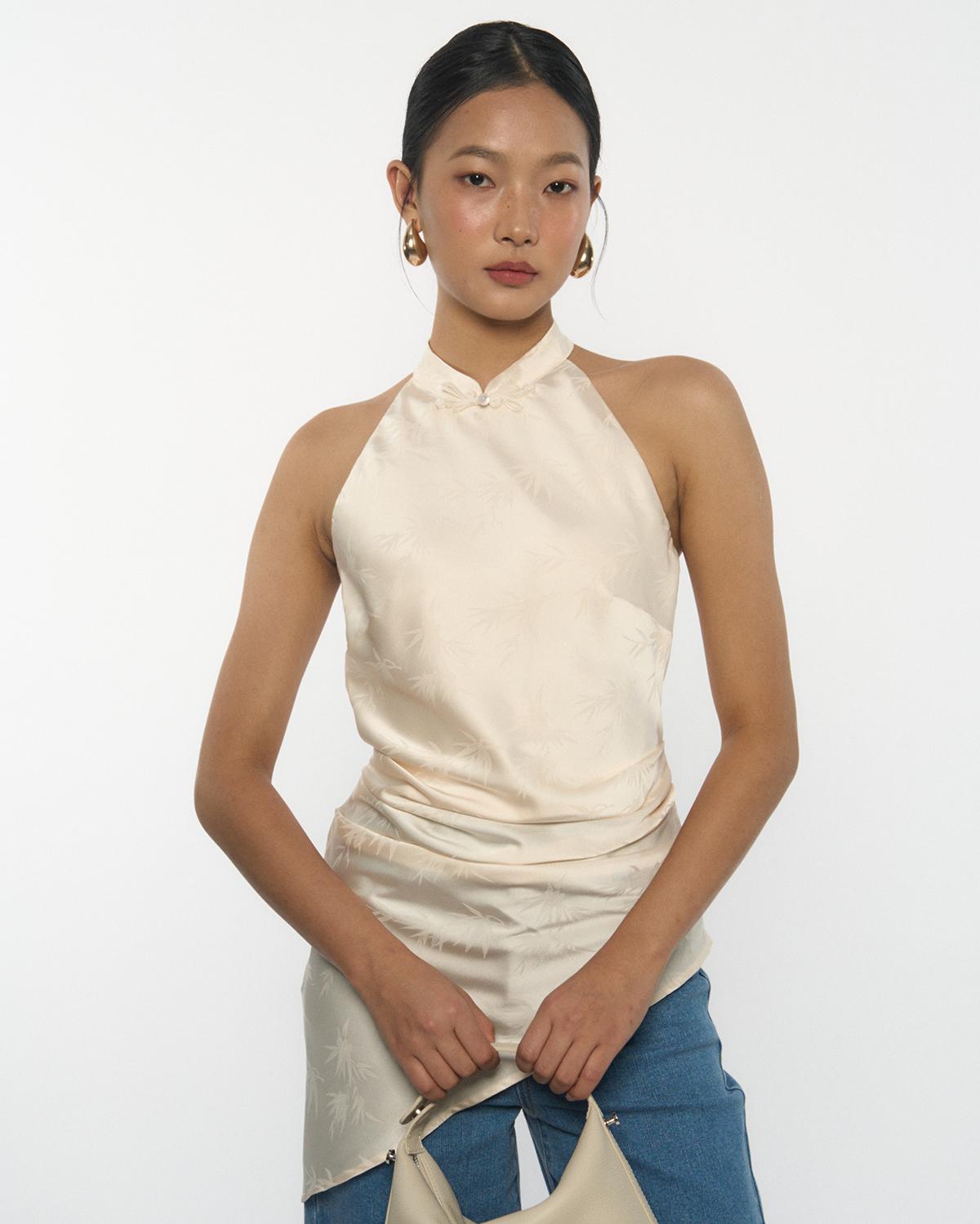 DRESSINGPAULA | Asymmetric Halter Top