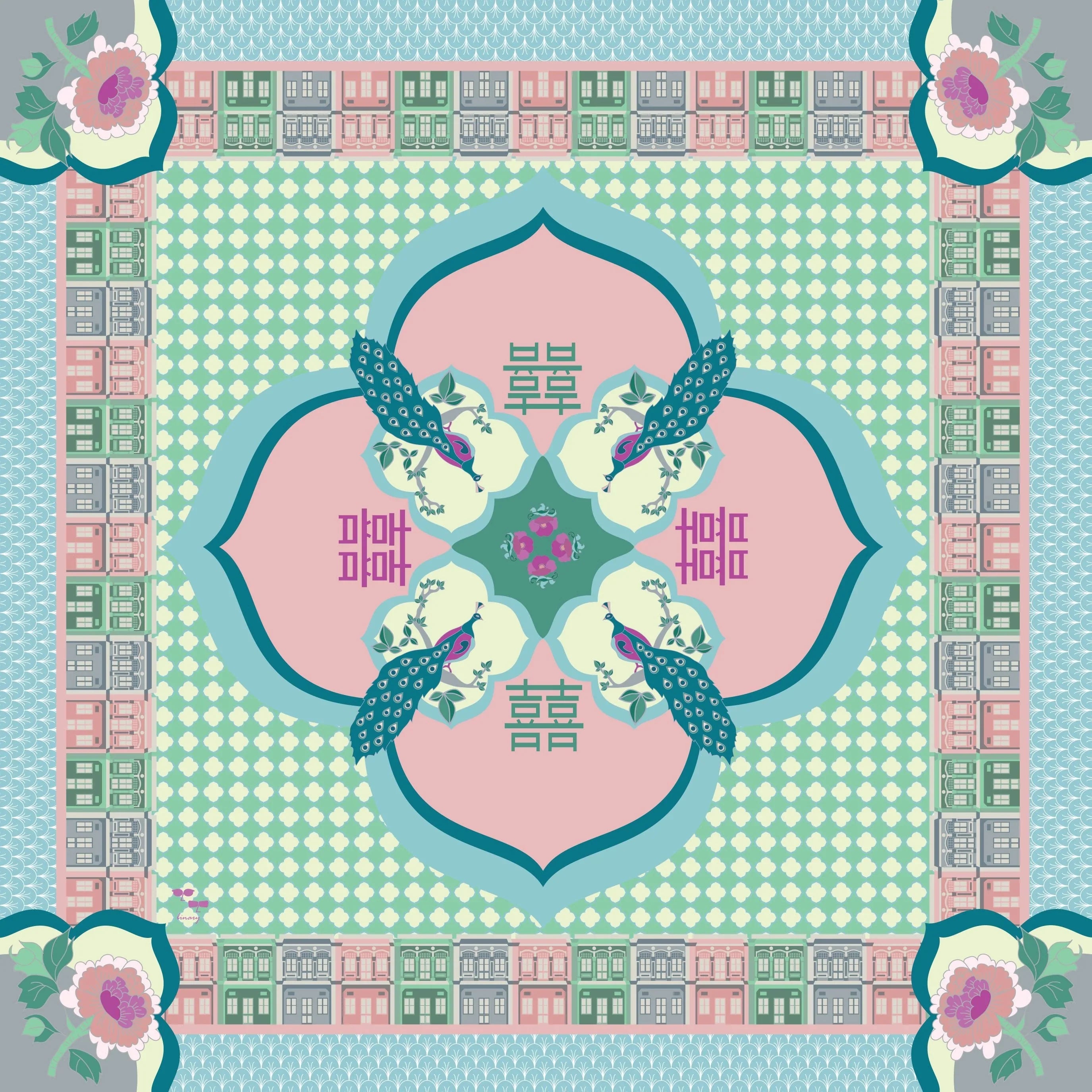 BINARY STYLE | Peranakan Opulence Re-Thread Scarf