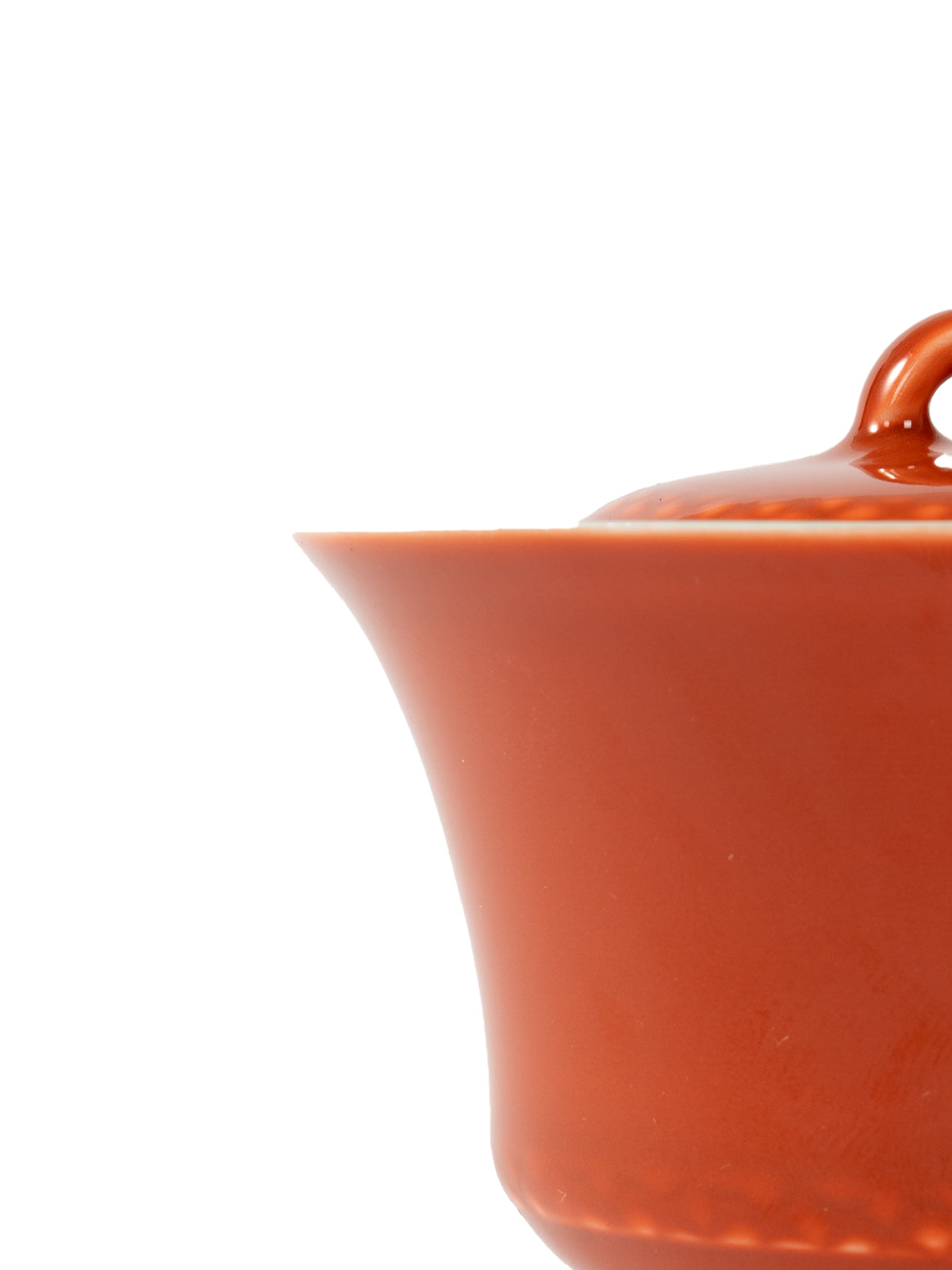 CRAFILAB | Brick Red & Turquoise Three&Legged Lidded Bowl