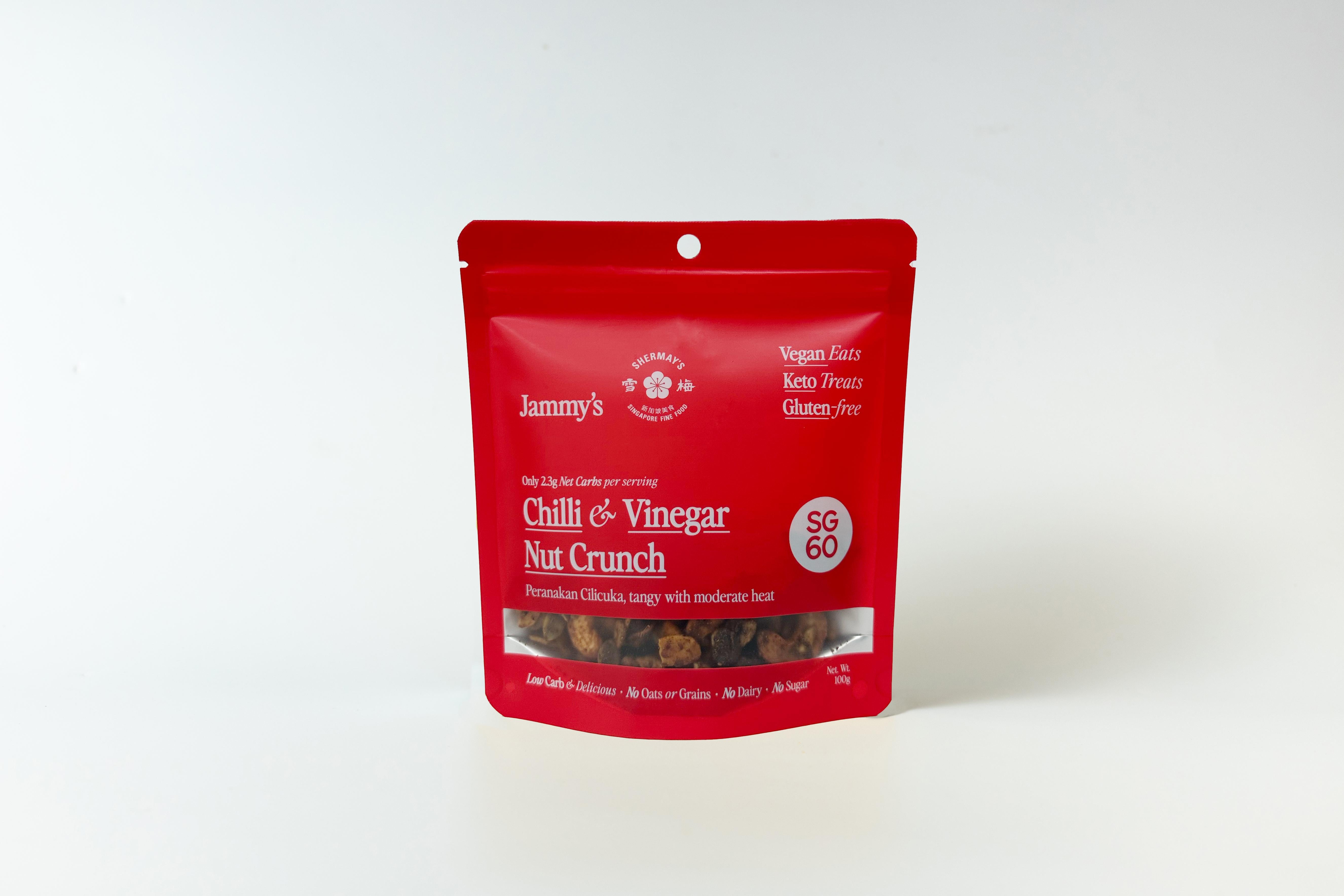 SHERMAY'S SINGAPORE FINE FOOD | Shermay's x Jammy's Chilli and Vinegar Nut Crunch