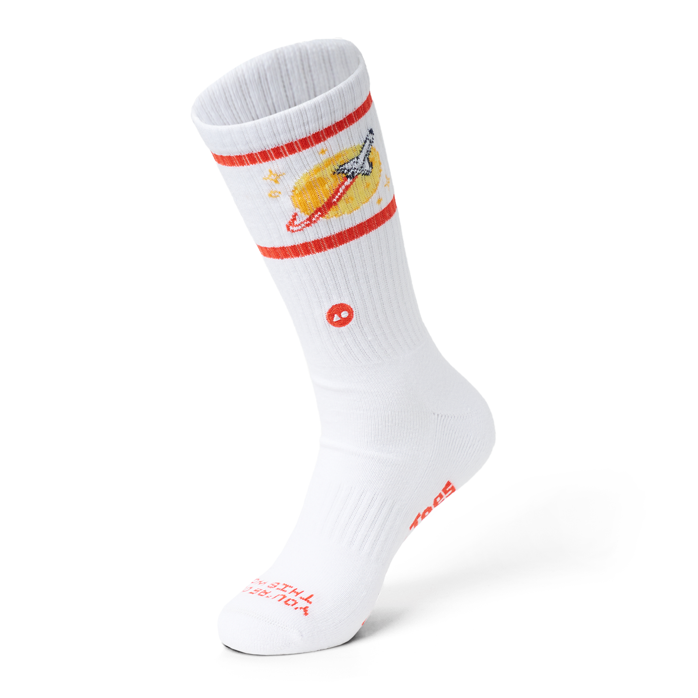 TALKING TOES | Rocket Ship Athletic Sock