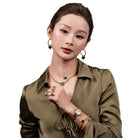 BLACK BY BLUE BRAVE | Cupid 28mm White Mother Of Pearl Dial Heart Shaped Hands Gold Bracelet Watch