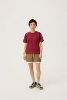 3EIGHTH | Everyday Reversible Tee in Burgundy & Sappanwood
