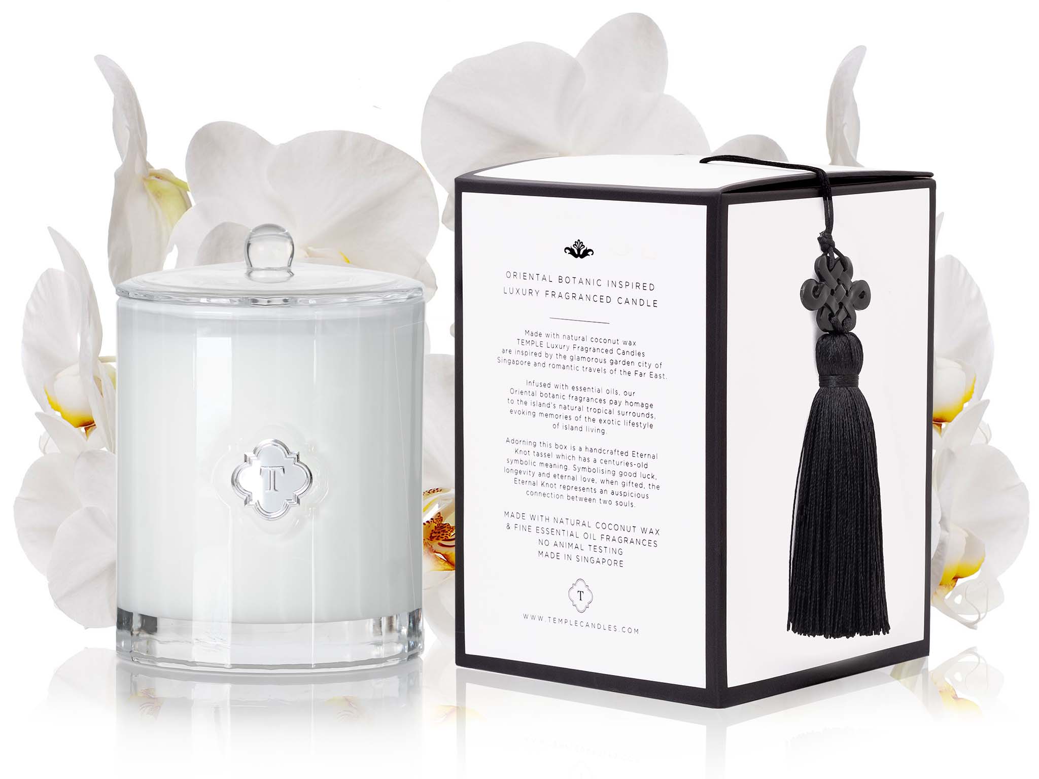 TEMPLE CANDLES | Luxury Fragranced Candle - Singapore Orchid