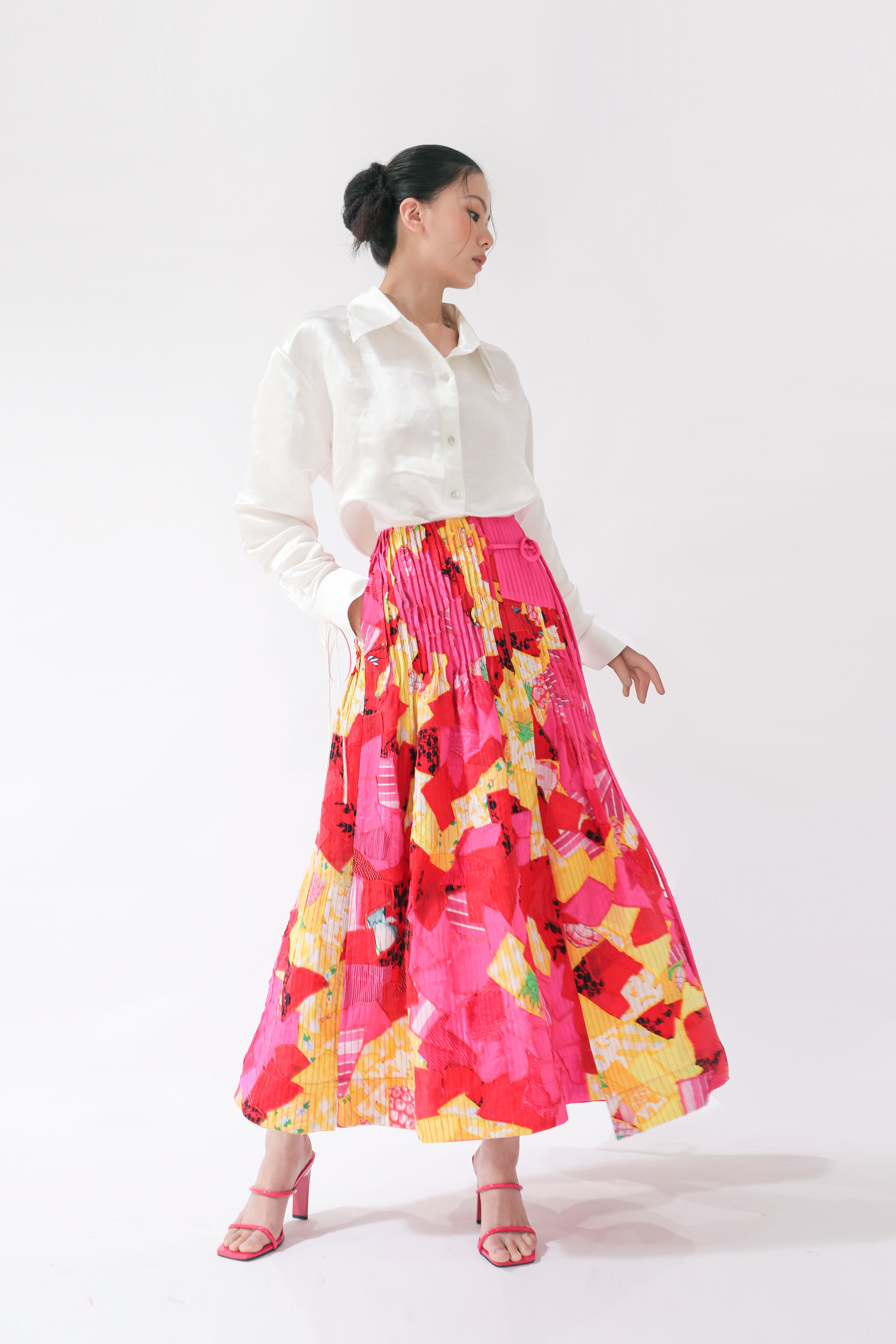 KHAAR | March Flower Midi Skirt