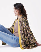 STUDIO QILING | Tiger Autumn Silk Blend Kimono
