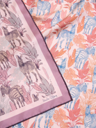 STUDIO QILING | Zebra Lilac Spring Double Side Silk Scarf 65