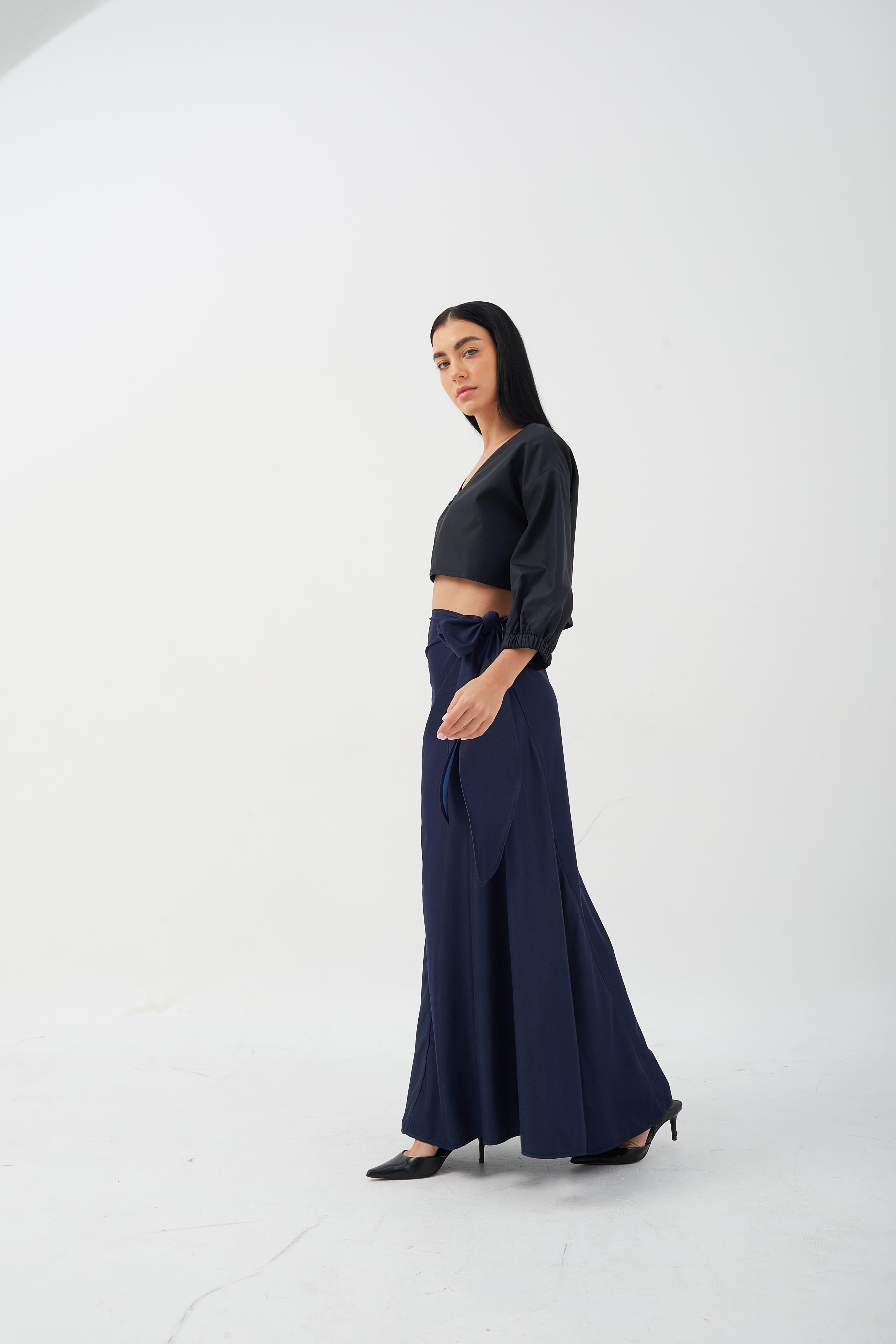 CAELI ECO LUXE | Cropped Puff Sleeve Jacket