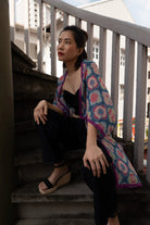 BINARY STYLE | Peranakan Motif - Scardigan Convertible Scarf