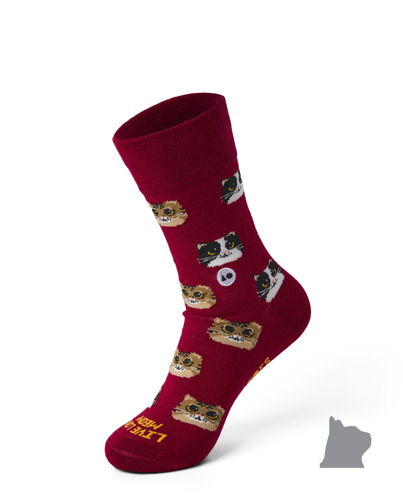 TALKING TOES | Big-Eyed Kitten Sock