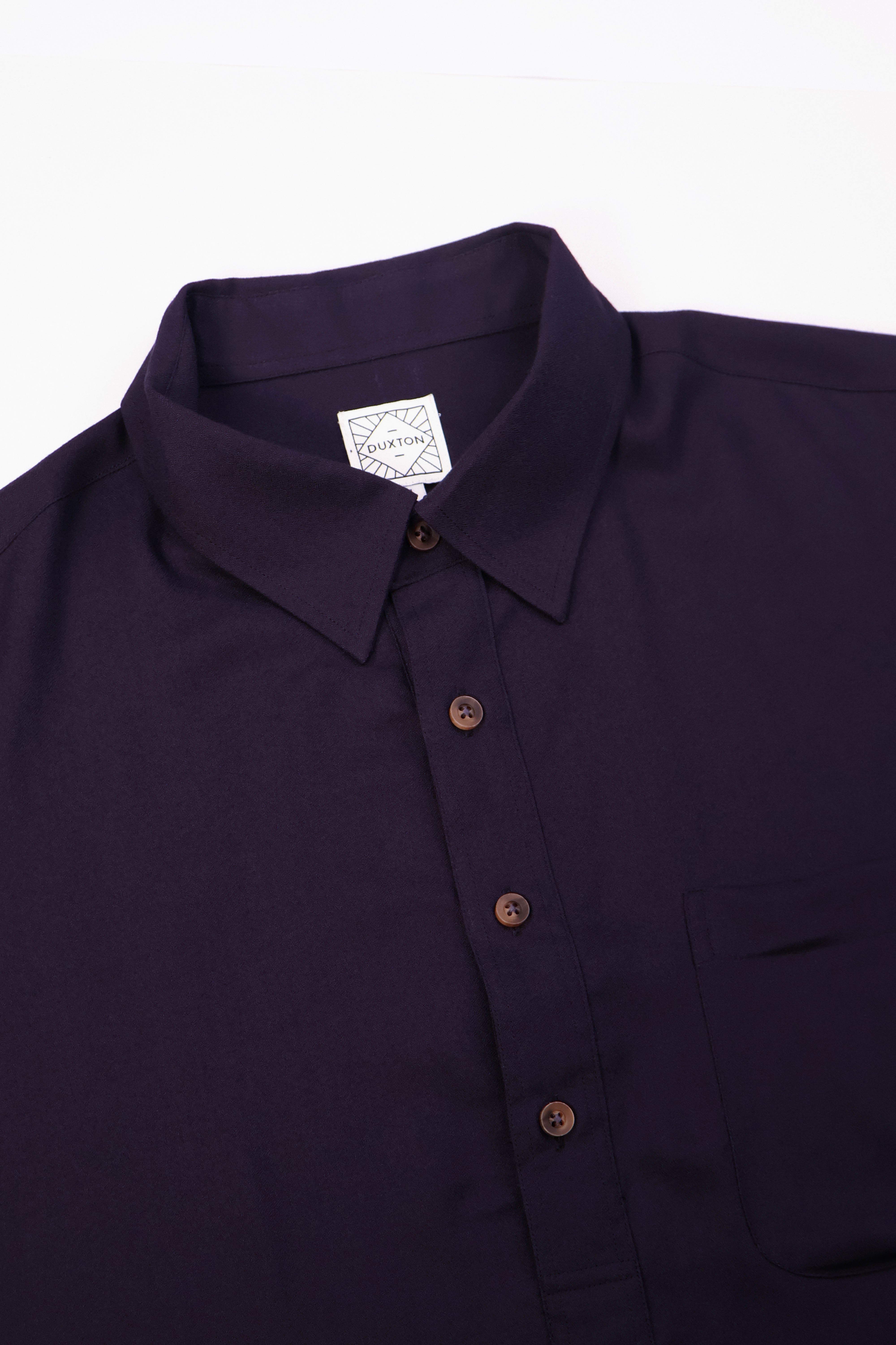 DUXTON | Relaxed Fit Popover Shirt - Classic Rayon