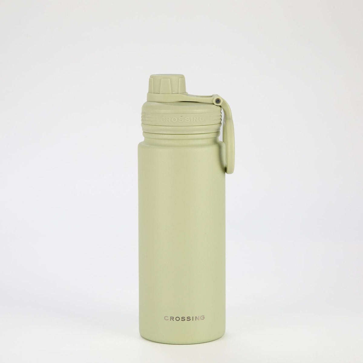 CROSSING | 600ml Urban Ceramic S/S Insulated Screw Cap Sports Bottle With Handle