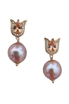 CREATIVE JEWELLERY STUDIO | Baroque Edison Pearls Ear Studs by Satine Gems Jewelry