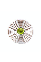 CREATIVE JEWELLERY STUDIO | Burmese Peridot (1.75ct), Rhodium Plated Silver, "Pansodan" Ring | Design of Gems