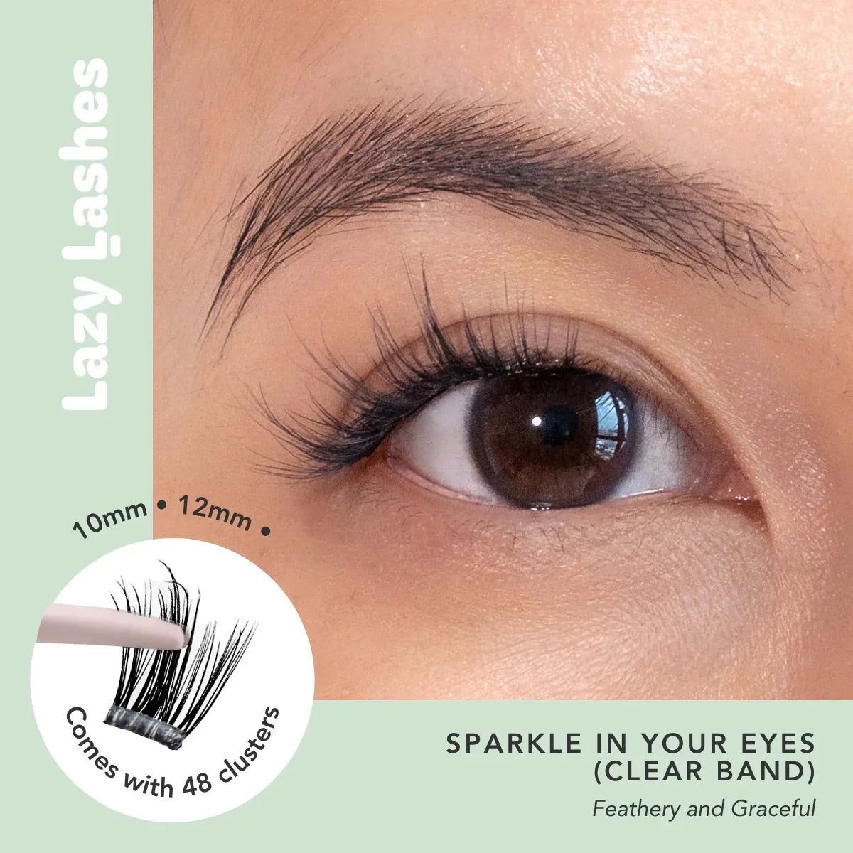 NODSPARK | Clear Band Everyday Sparkle In Your Eyes Lazy Lashes