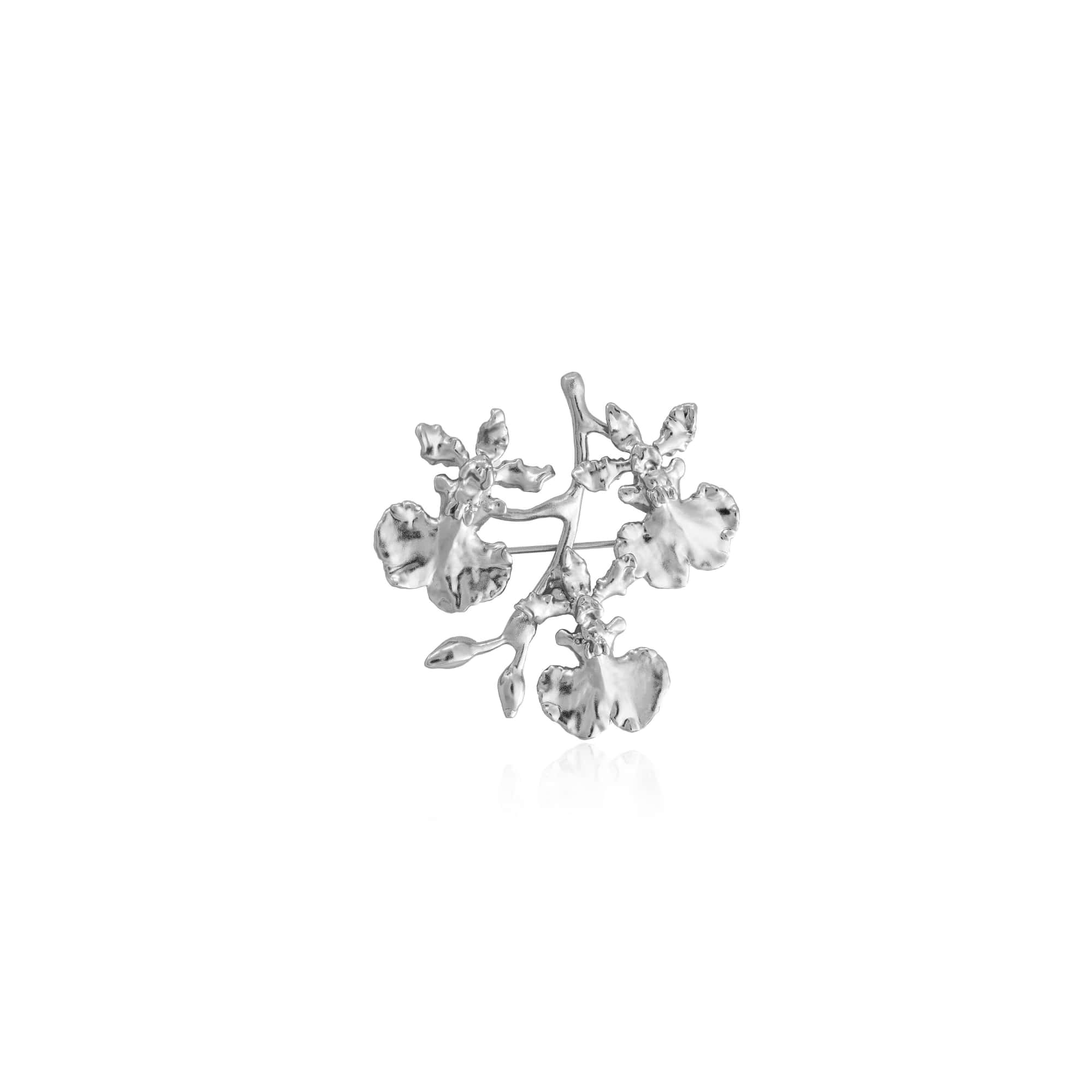 RISIS | Oncidium Shower Spray Brooch/Pendant in Palladium