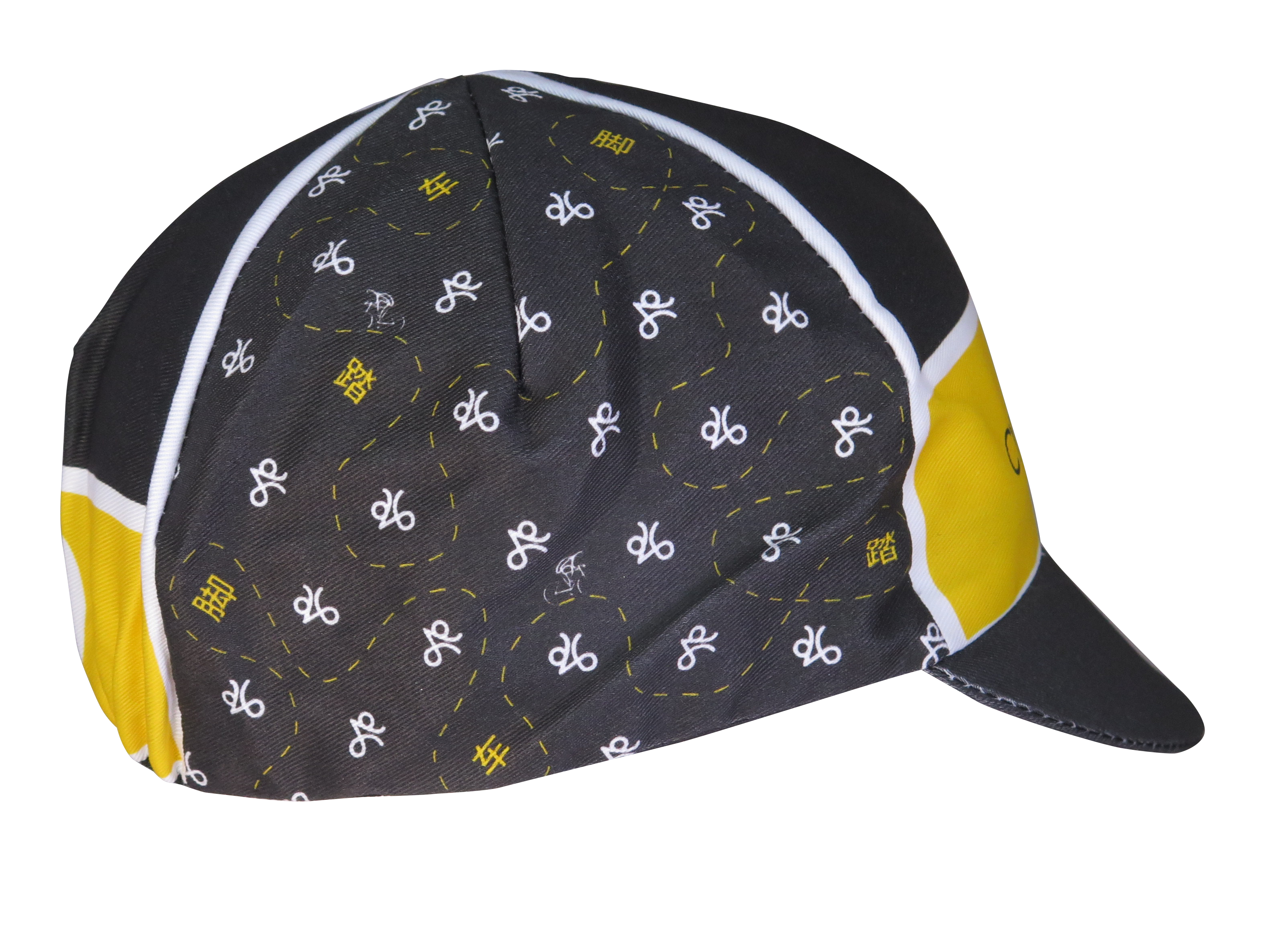 A DESIGN BY TAKACHYA | Cycling Cap - Cycle Shiok Yellow Black