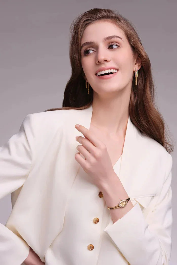 BLACK BY BLUE BRAVE | THCN N· I Mini Gold Sunray Dial Jewelry Watch