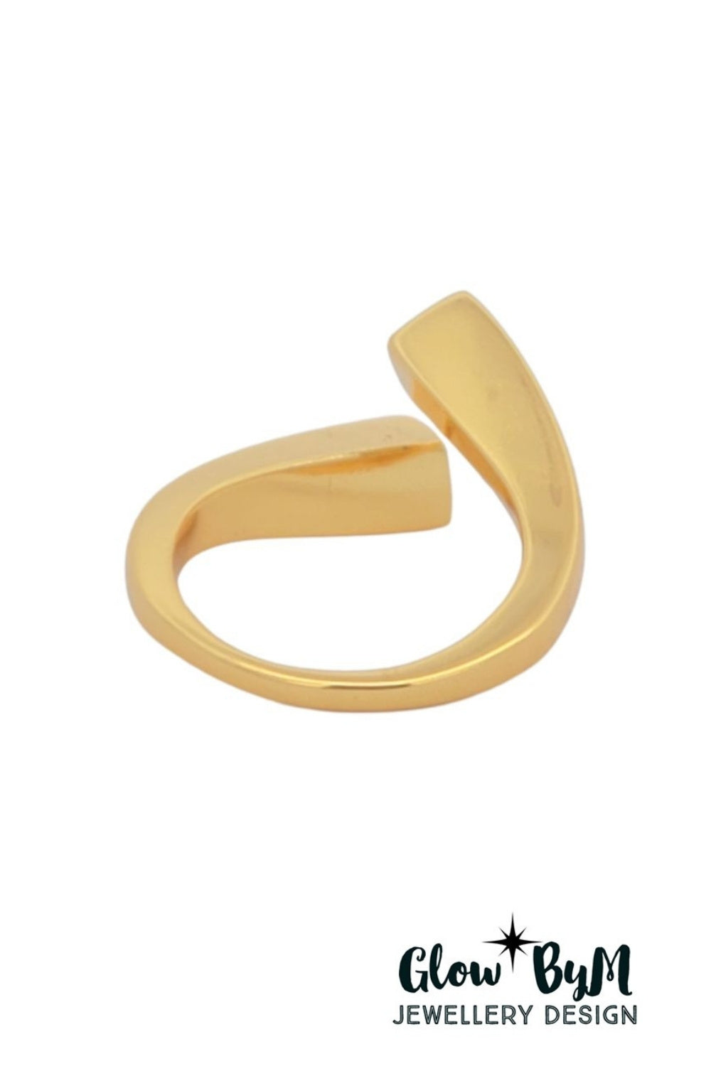 CREATIVE JEWELLERY STUDIO | Gold Plated Silver Edgy Ring by Glow ByM