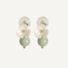 THE ANTECEDANT STORE | E - Floral Series Green Aventurine Earrings