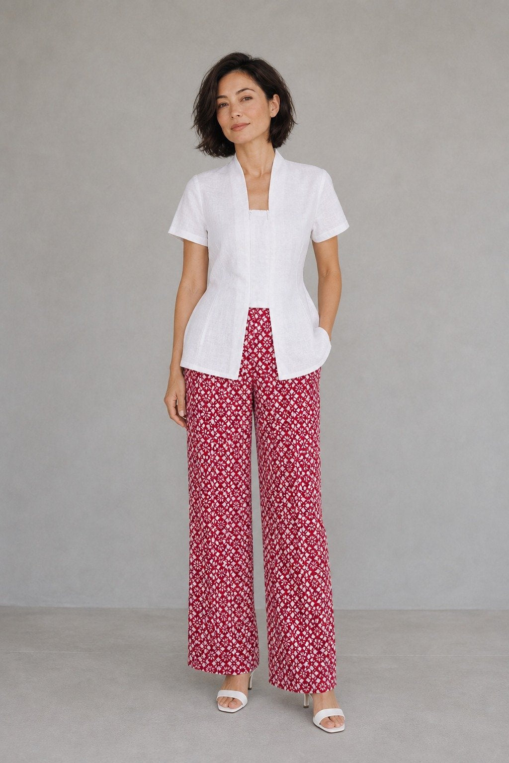 ANS.EIN | WHITE Kebaya Peplum Top