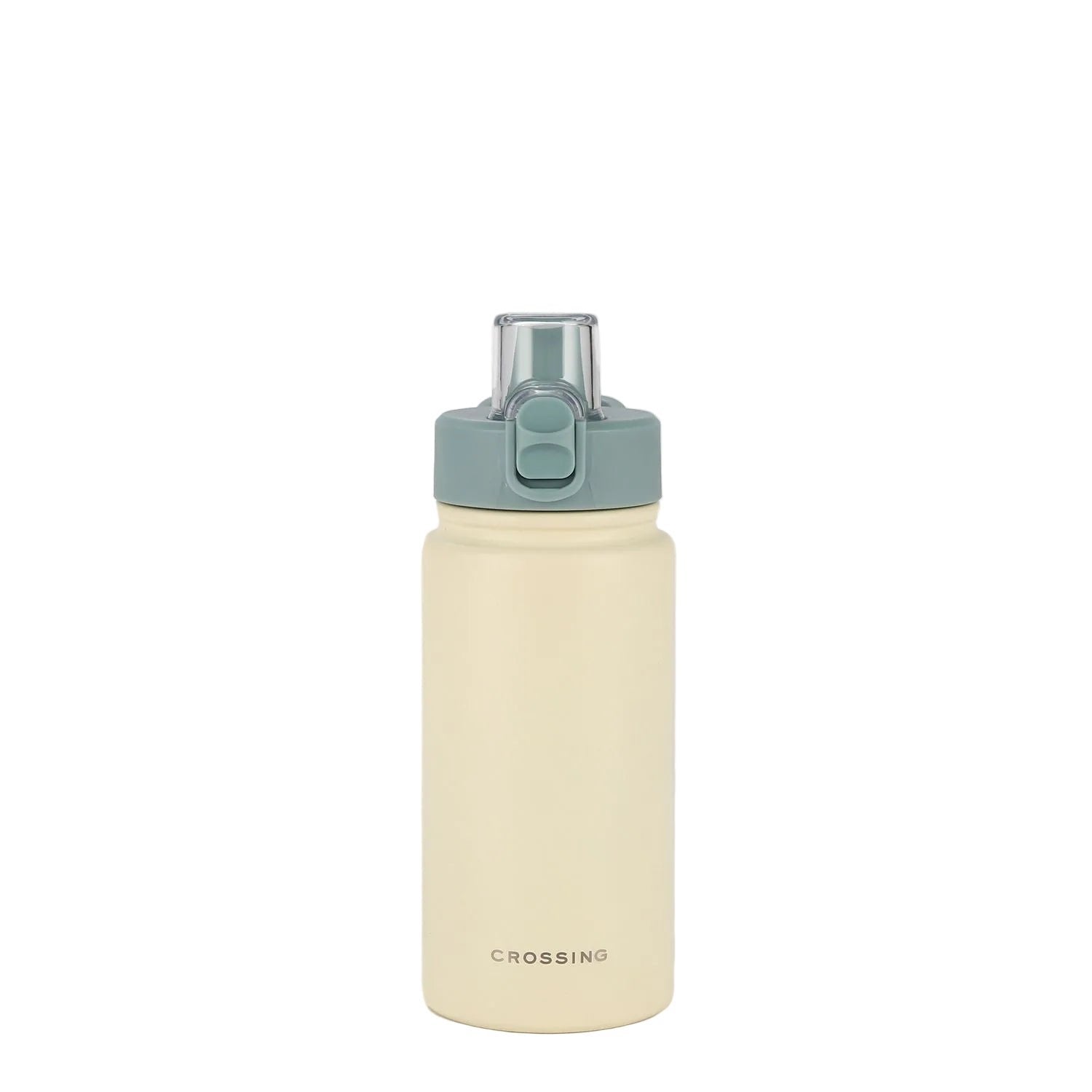 CROSSING | 480ml Urban Ceramic S/S Insulated Straw Sipper Cap Sports Bottle With Handle