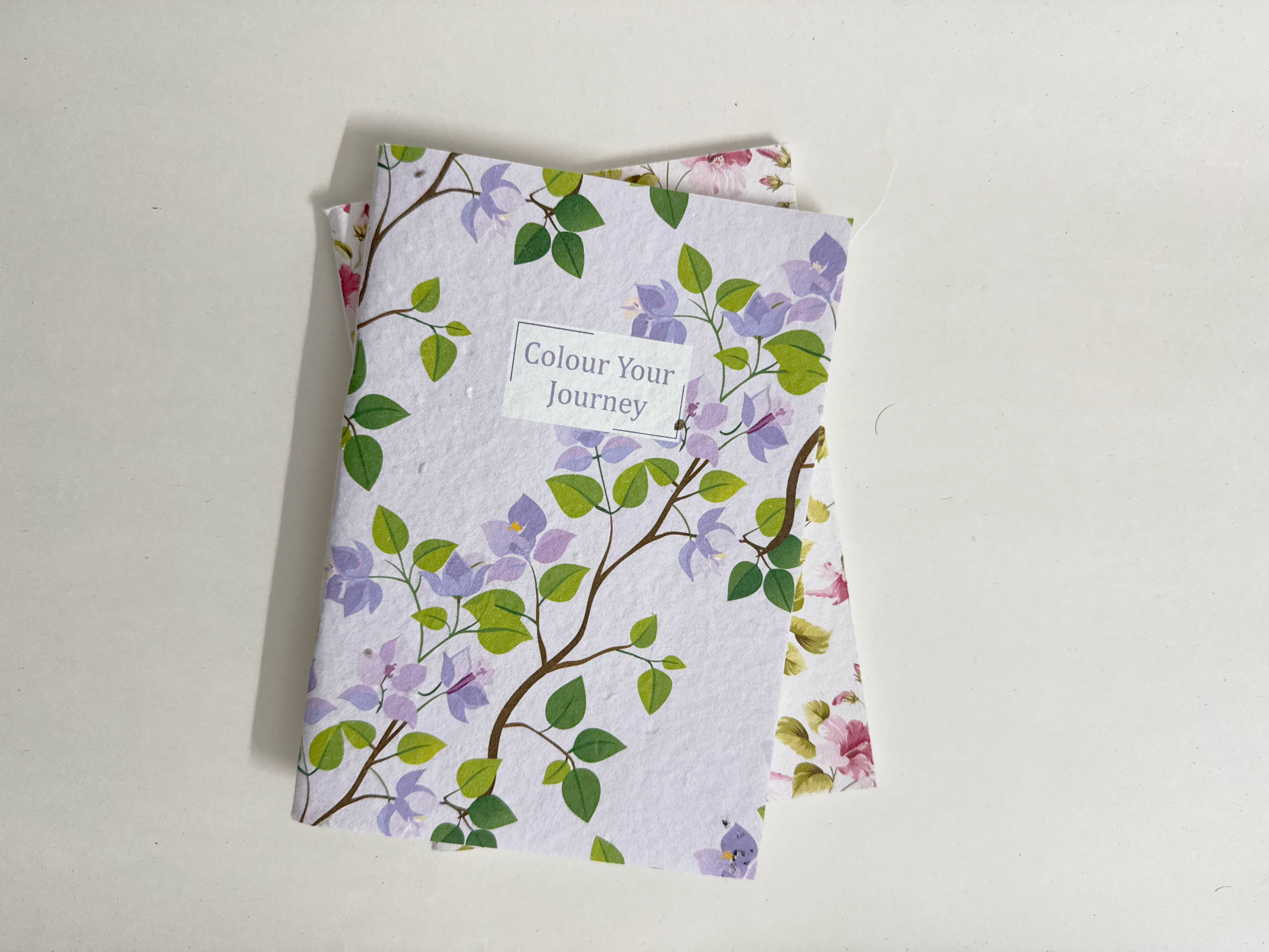 PURPLE AND PURE | Plantable Notebook Gift Set - Bouganvillea Blush