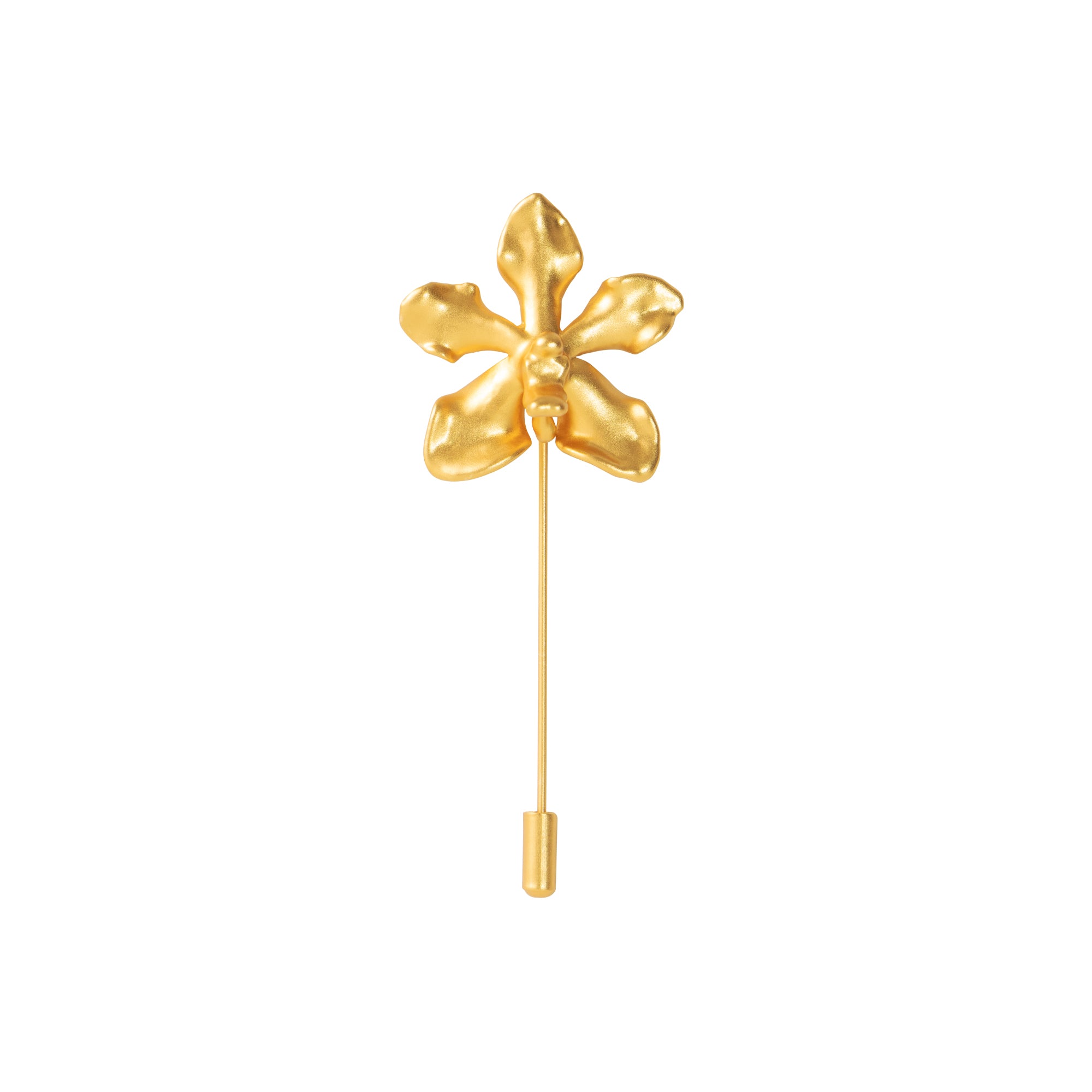 RISIS | Vanda Limbata Lapel Pin in Gold