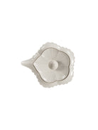 CRAFILAB | Ash Gray & Small Floral Edge Five & Petal Teapot