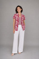 ANS.EIN | BANGKIT Red Batik Kebaya Peplum Top