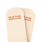 TALKING TOES | Bear Hug Athletic Sock | Cream