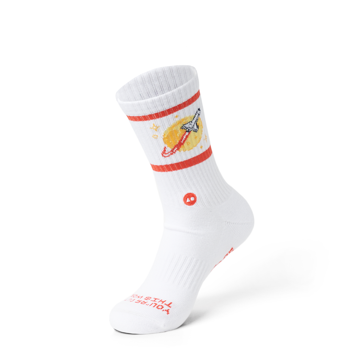 TALKING TOES | Rocket Ship Athletic Sock