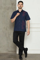 KANZI COLLECTION | Mens Batik Embrodered Shirt