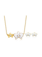 PEARLY LUSTRE | Top Grade Freshwater Pearl Set WS00121 | ORCHID