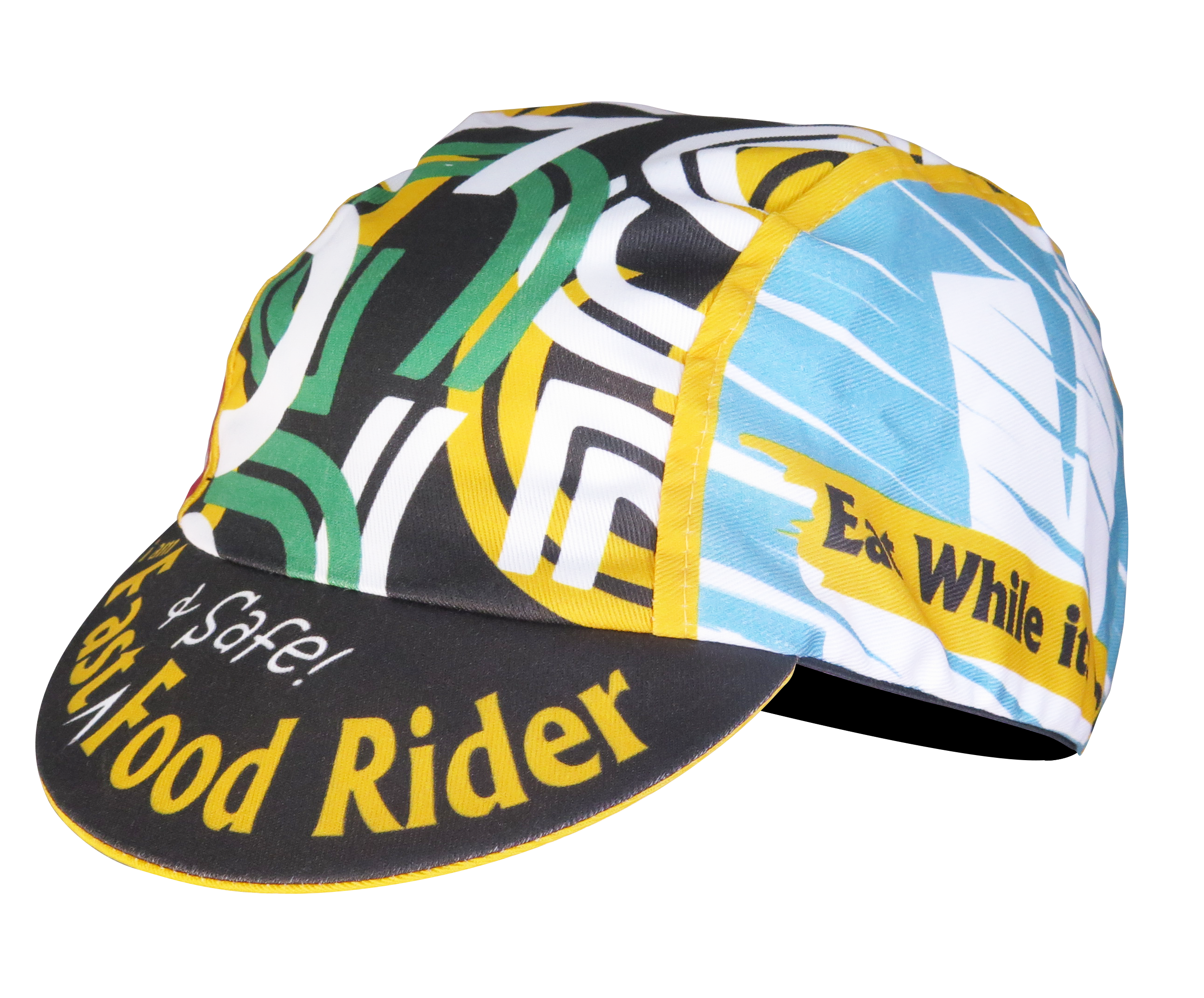 A DESIGN BY TAKACHYA | Cycling Cap - I Am Fast Food Rider (Color)