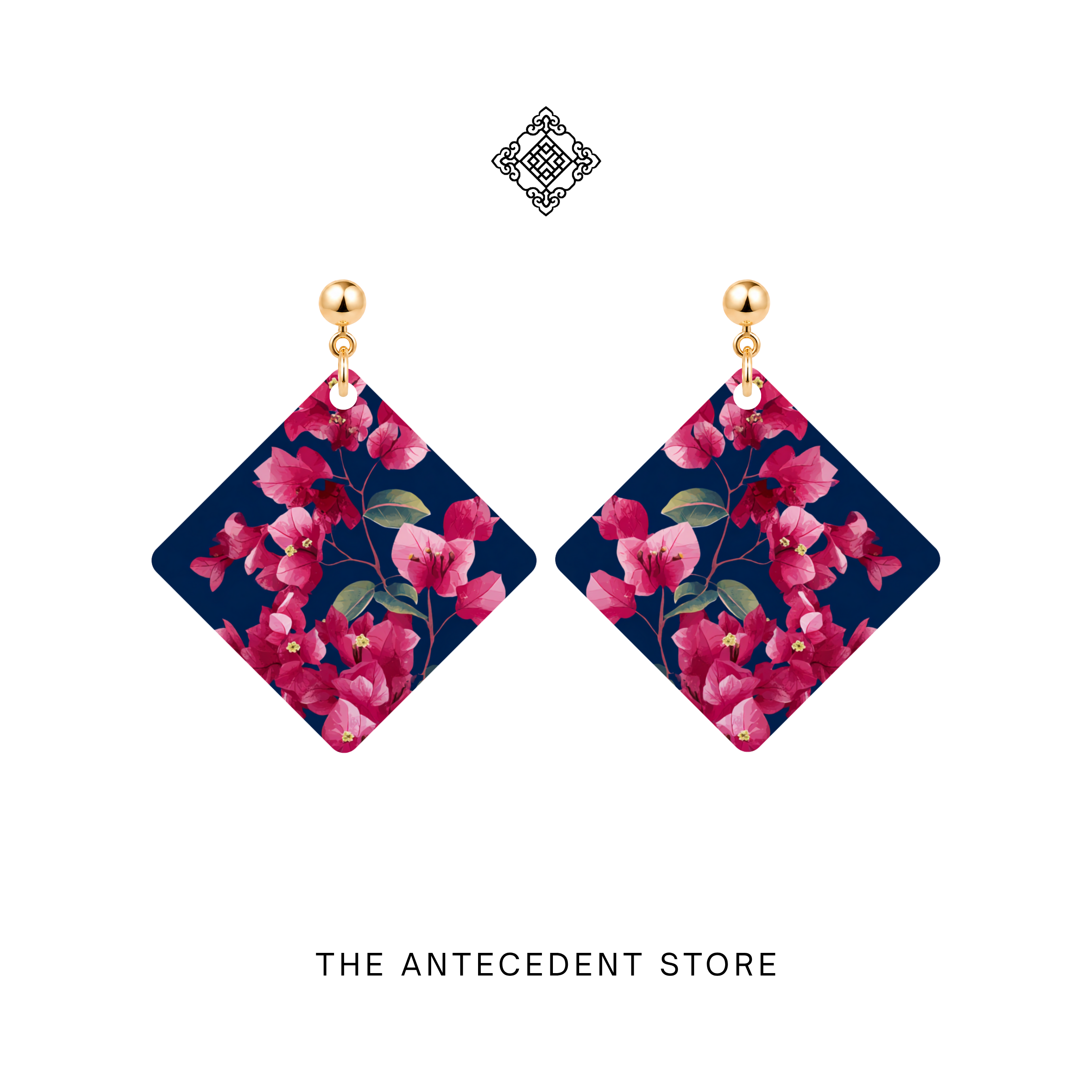 THE ANTECEDENT STORE | Bougainvillea Earrings In Blue