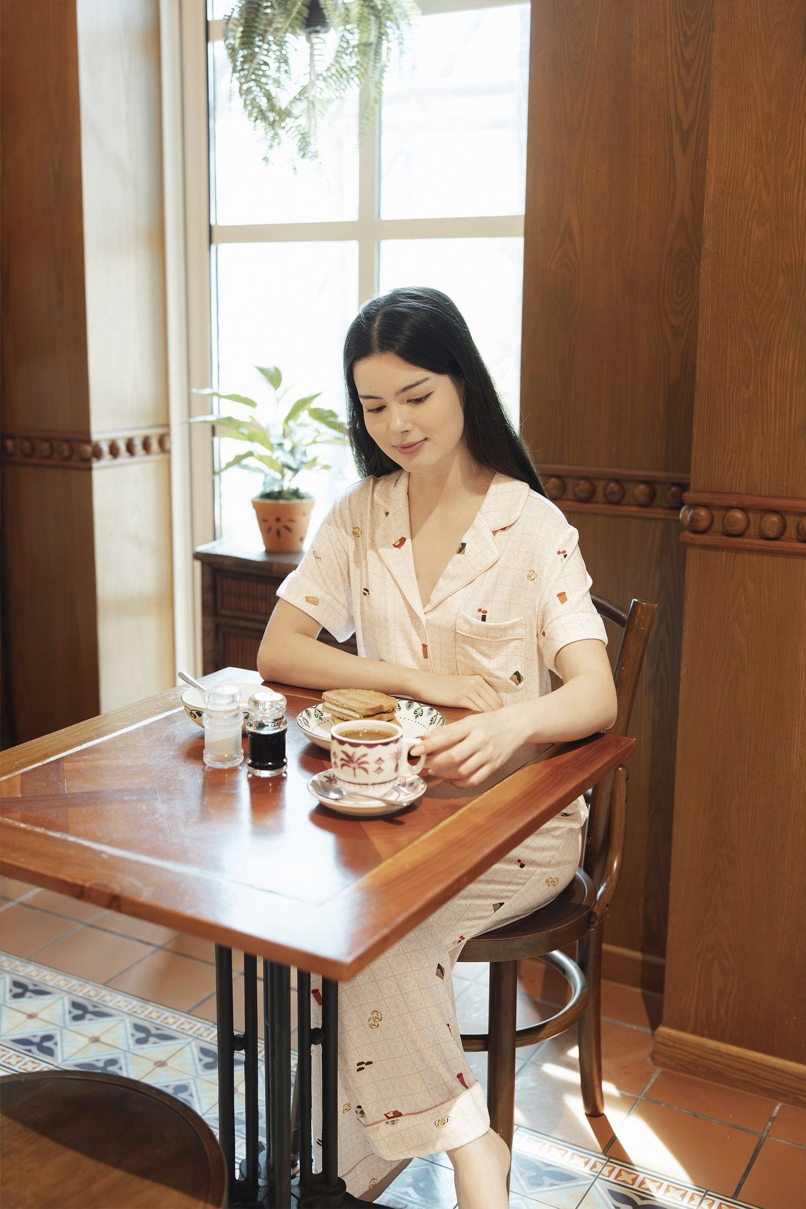 SELENIGHTCO | Signature Pants Set | Kopitiam Blush