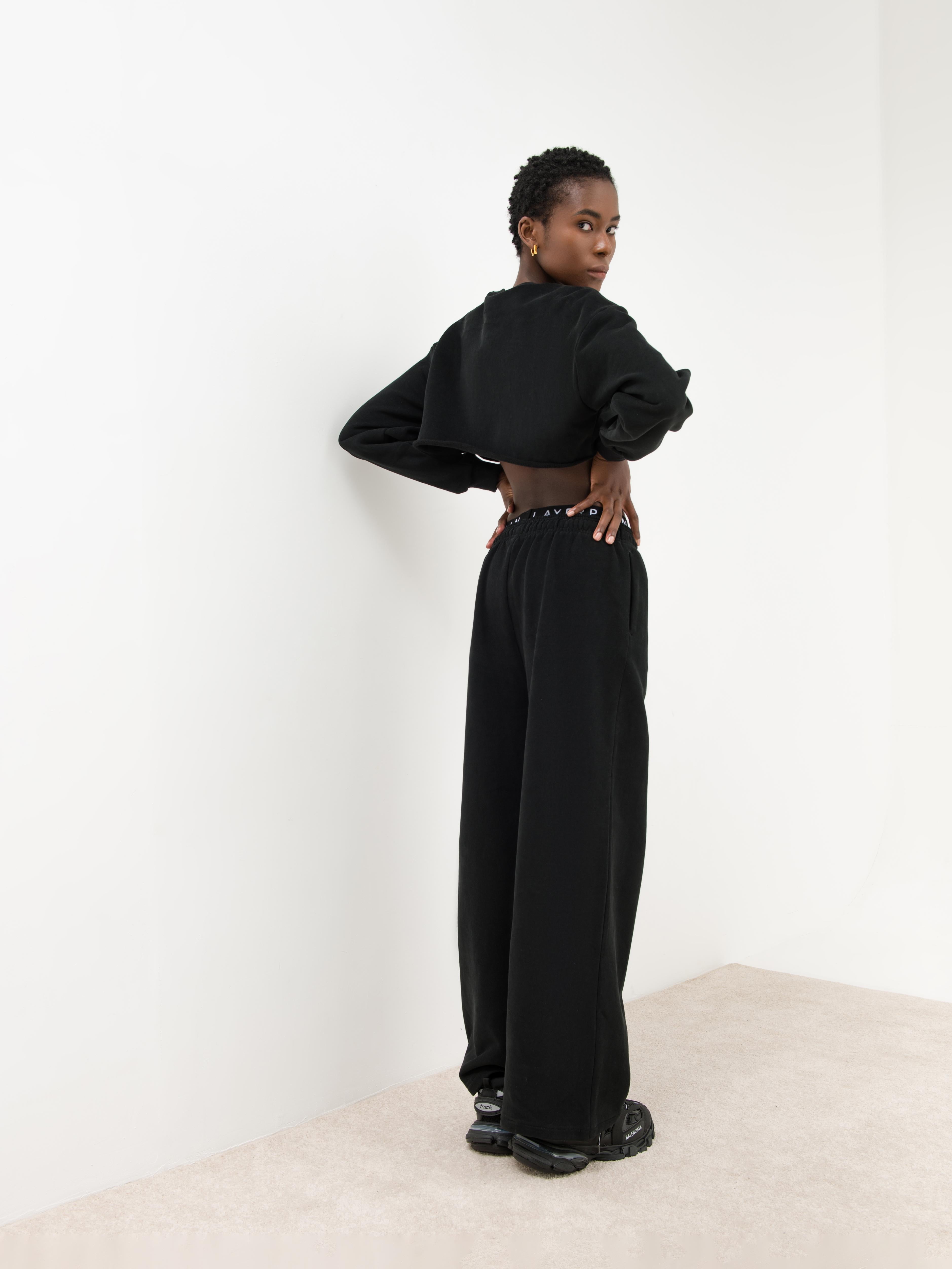 LAYERPLAN | LP Wideleg Logo Sweater Set